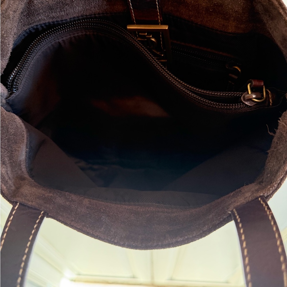 Ralph Lauren Brown Suede Tote Bag - Picture 5 of 6